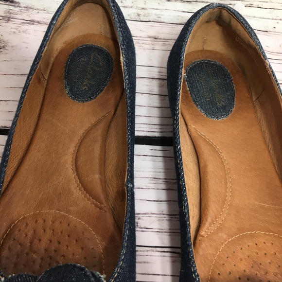 CLARK'S Denim Ballet Flat - Picture 2 of 8
